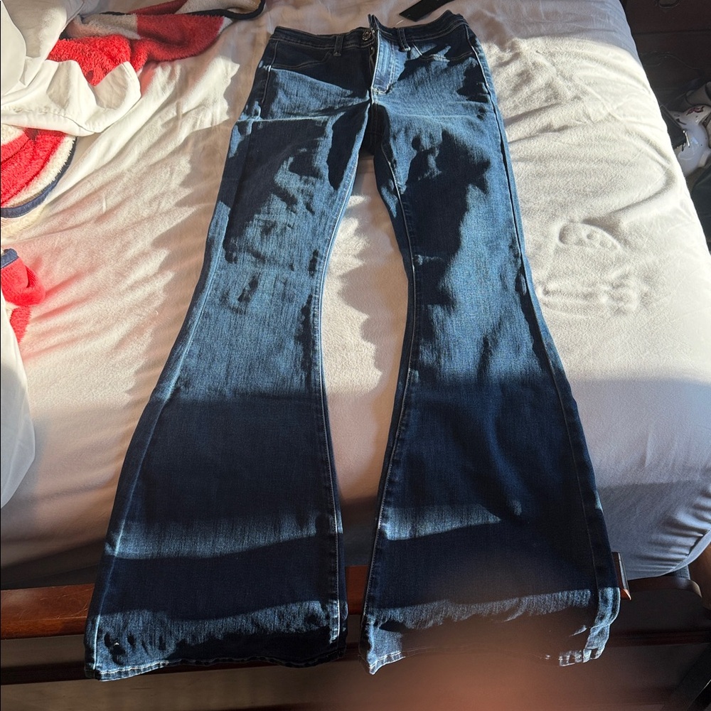 Willow Boutique Women's Classic Blue Boot Cut Jeans - Picture 3 of 5